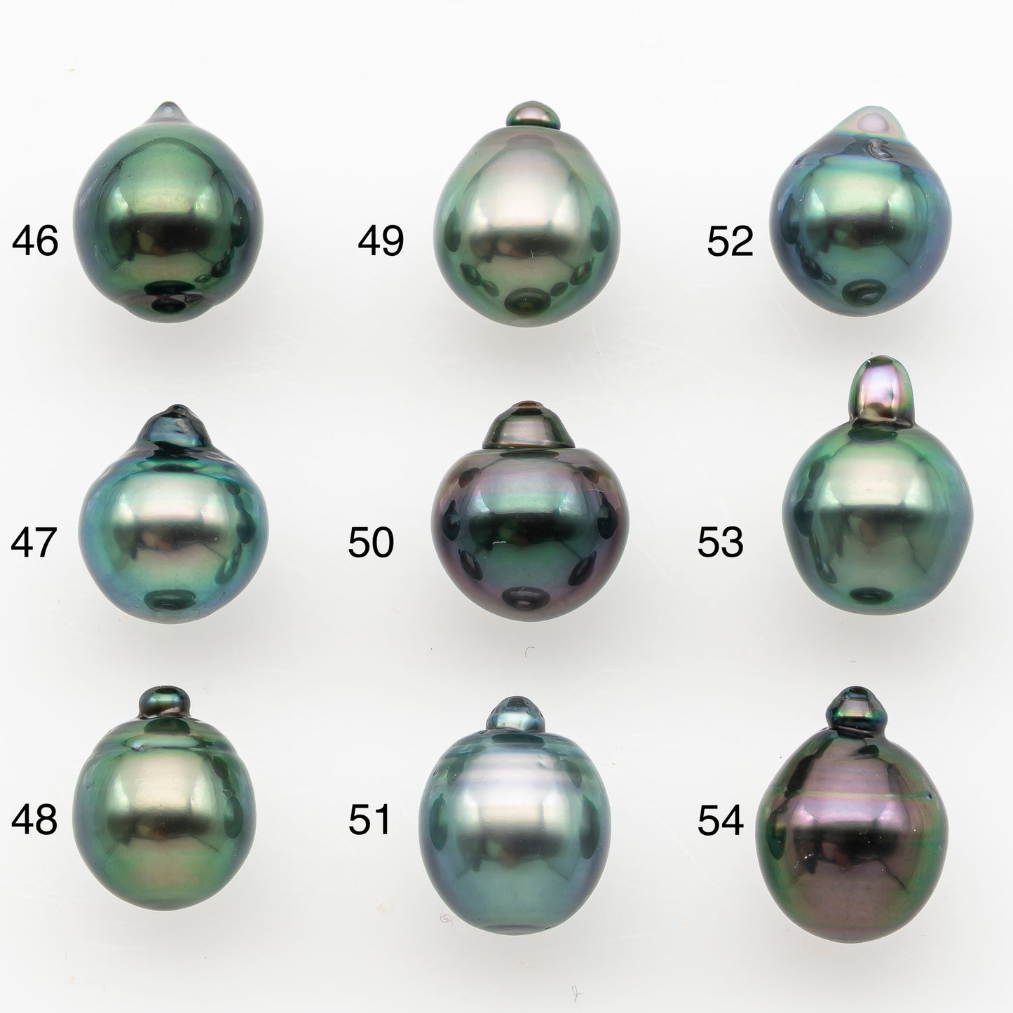 9-10mm Tahitian Pearl, Loose Undrilled with High Luster and Minor Blemishes for Jewelry Making, SKU # 3027TH
