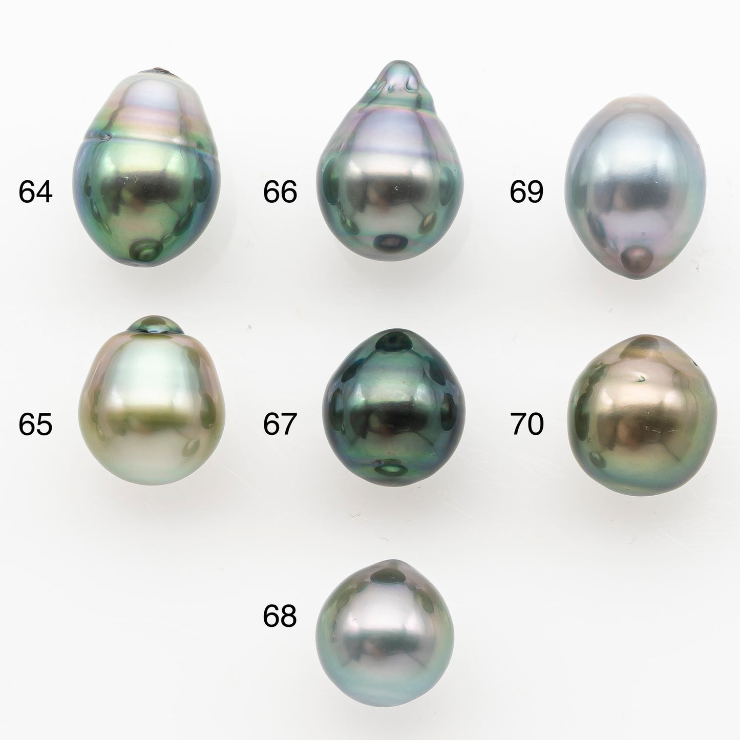9-10mm Tahitian Pearl, Loose Undrilled with High Luster and Minor Blemishes for Jewelry Making, SKU # 3027TH