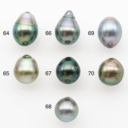 9-10mm Tahitian Pearl, Loose Undrilled with High Luster and Minor Blemishes for Jewelry Making, SKU # 3027TH