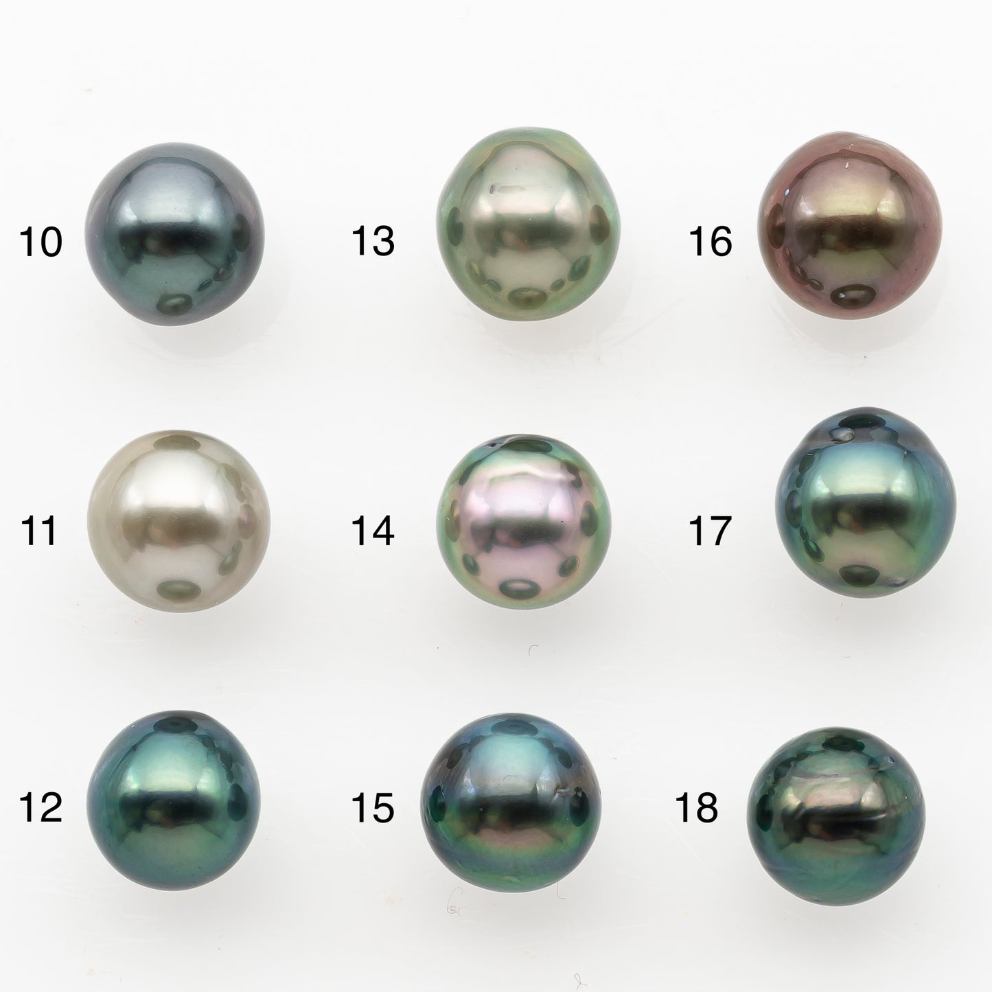 9-10mm Tahitian Pearl, Loose Undrilled with High Luster and Minor Blemishes for Jewelry Making, SKU # 3028TH