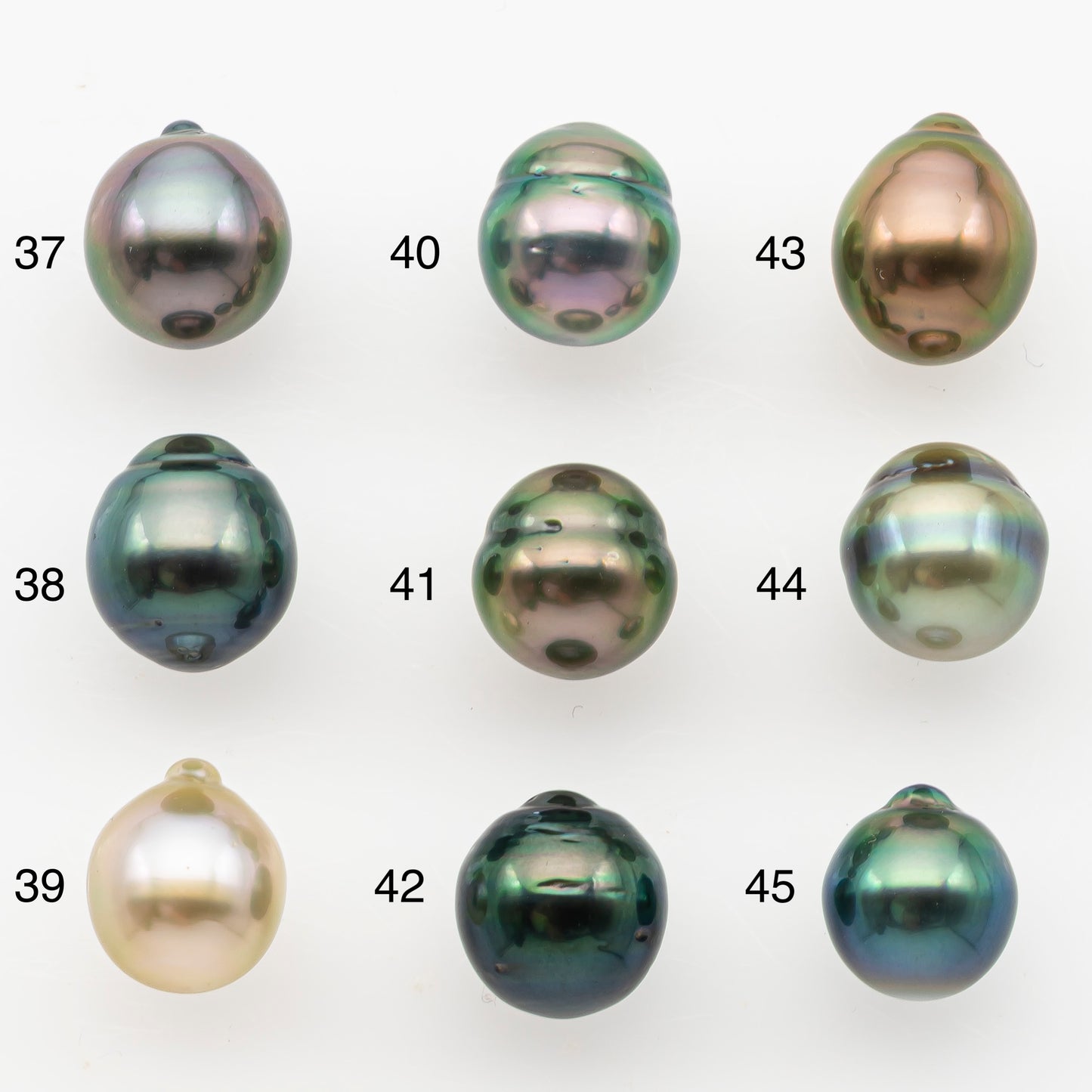 9-10mm Tahitian Pearl, Loose Undrilled with High Luster and Minor Blemishes for Jewelry Making, SKU # 3028TH