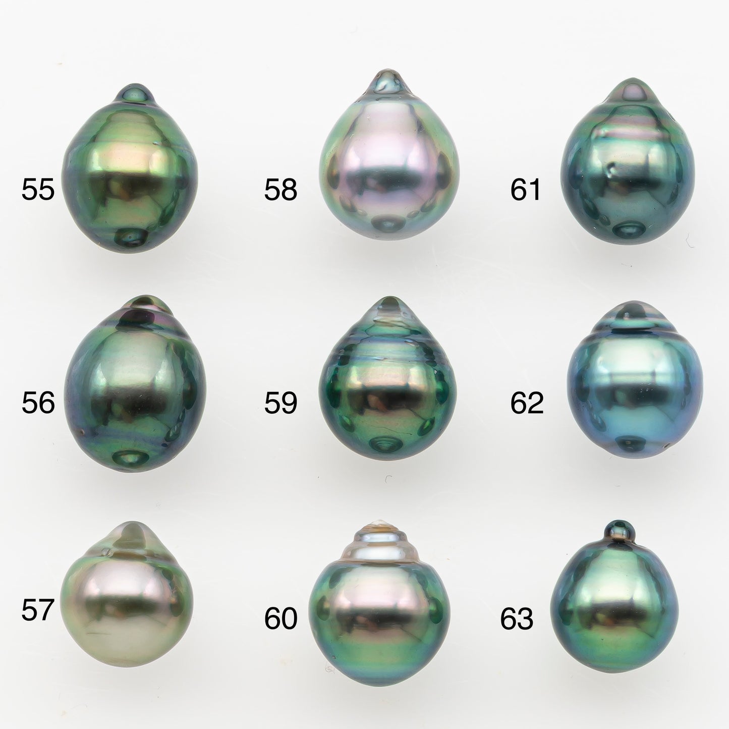 9-10mm Tahitian Pearl, Loose Undrilled with High Luster and Minor Blemishes for Jewelry Making, SKU # 3028TH