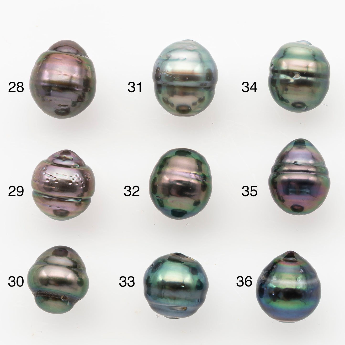 9-10mm Tahitian Pearl, Loose Undrilled with High Luster and Minor Blemishes for Jewelry Making, SKU # 3029TH