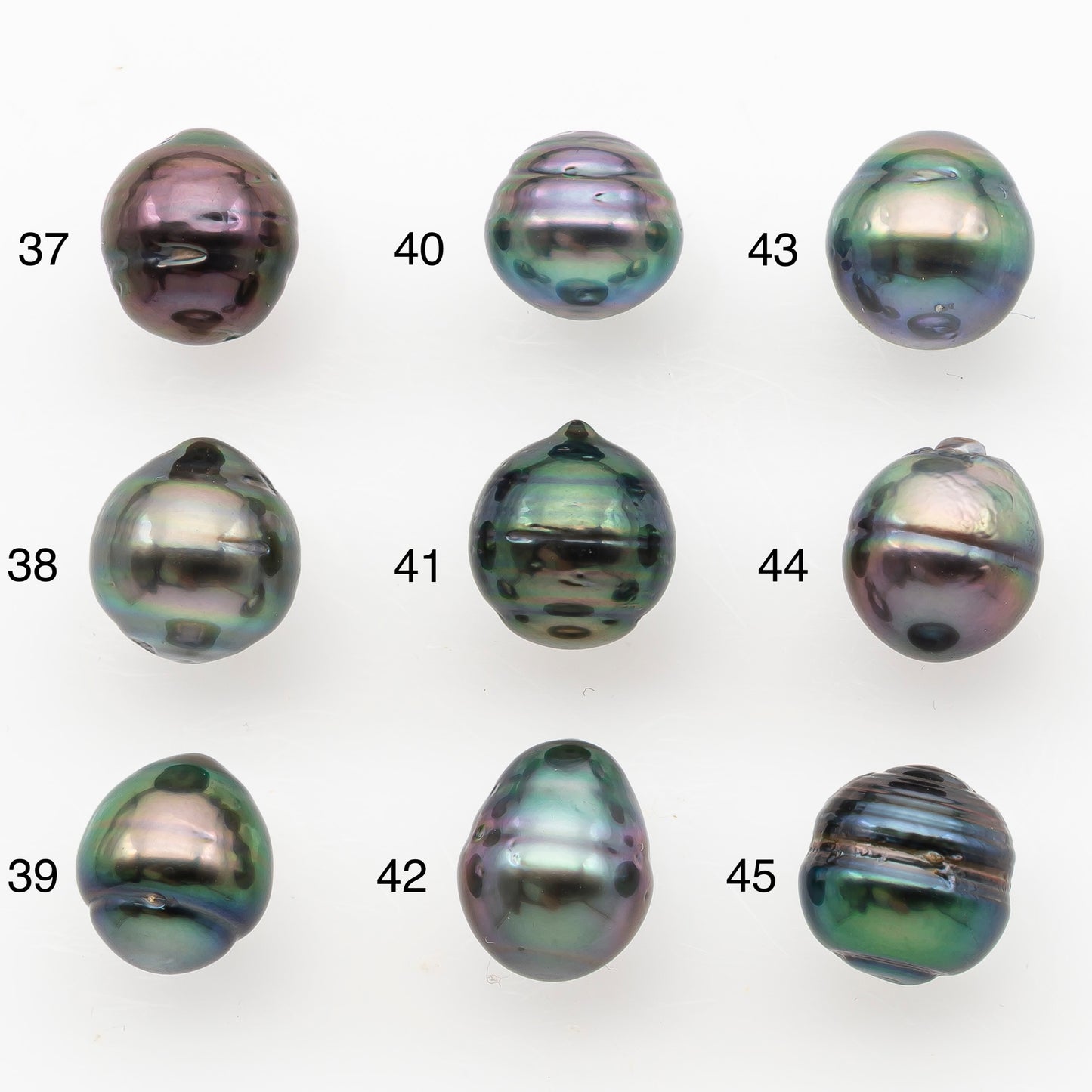 9-10mm Tahitian Pearl, Loose Undrilled with High Luster and Minor Blemishes for Jewelry Making, SKU # 3029TH