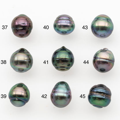 9-10mm Tahitian Pearl, Loose Undrilled with High Luster and Minor Blemishes for Jewelry Making, SKU # 3029TH