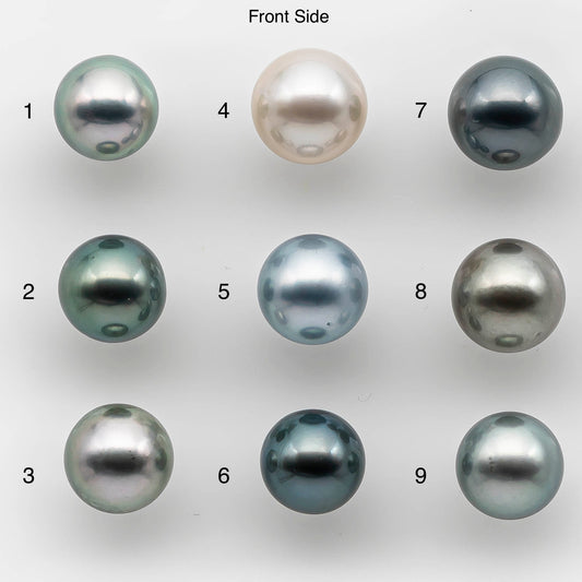 9-10mm High Quality Tahitian Pearl in Natural Color and Very Nice Luster, Single Piece Loose Undrilled for Making Jewelry SKU # 2141TH