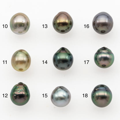 8-9mm Tahitian Pearl, Loose Undrilled with High Luster and Minor Blemishes for Jewelry Making, SKU # 3030TH