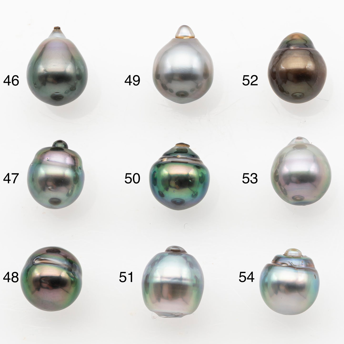 8-9mm Tahitian Pearl, Loose Undrilled with High Luster and Minor Blemishes for Jewelry Making, SKU # 3030TH