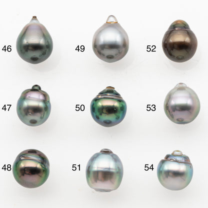 8-9mm Tahitian Pearl, Loose Undrilled with High Luster and Minor Blemishes for Jewelry Making, SKU # 3030TH