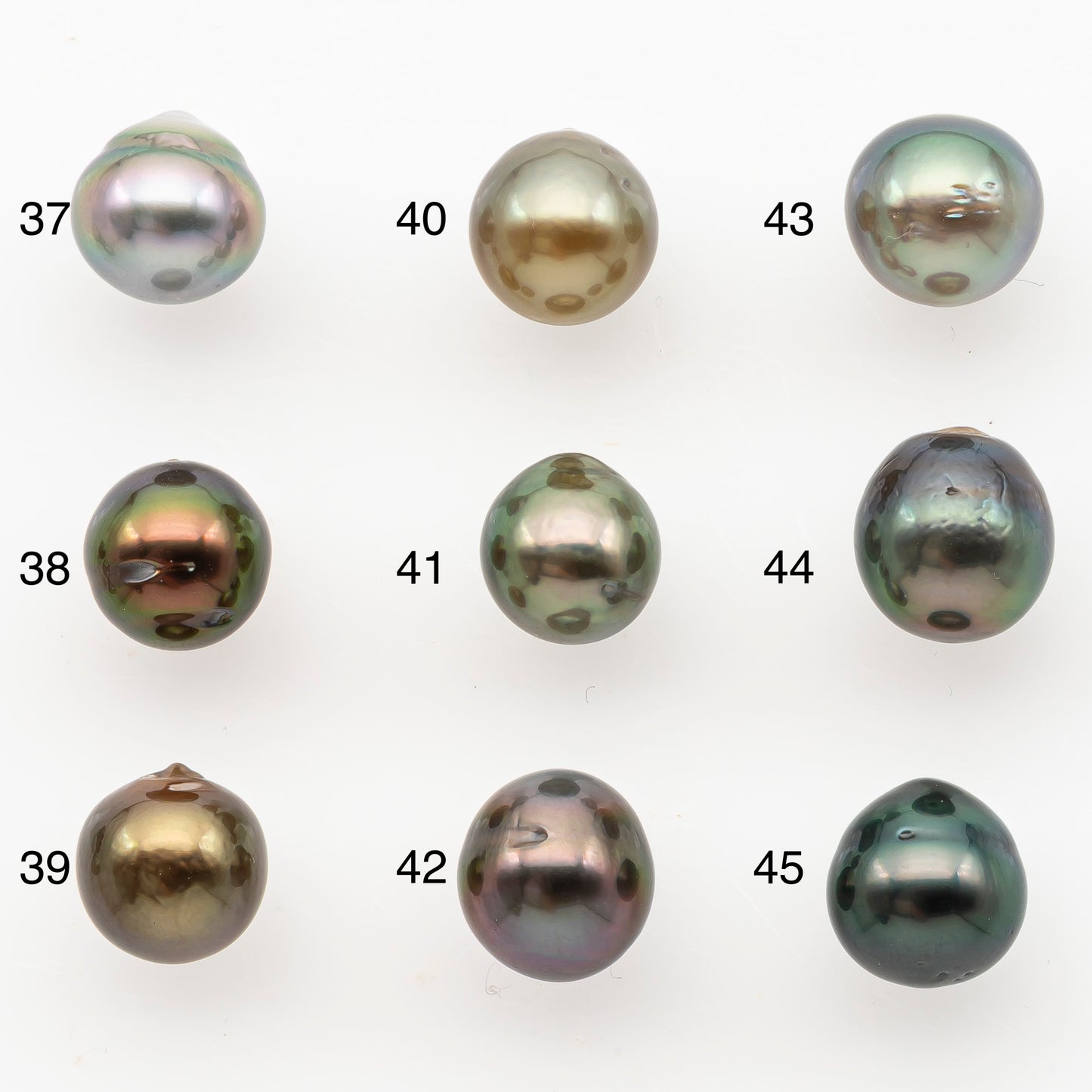 8-9mm Tahitian Pearl, Loose Undrilled with High Luster and Minor Blemishes for Jewelry Making, SKU # 3031TH