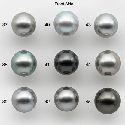 10-11mm High Quality Tahitian Pearl Round in Natural Color and Very Nice Luster, Single Piece Loose Undrilled for Making Jewelry SKU #2142TH