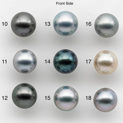 10-11mm High Quality Tahitian Pearl in Natural Color and Very Nice Luster, Single Piece Loose Undrilled for Making Jewelry SKU # 2143TH