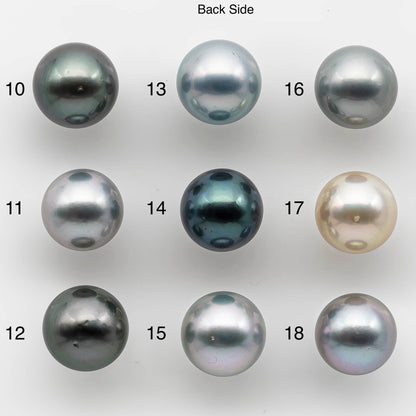 10-11mm High Quality Tahitian Pearl in Natural Color and Very Nice Luster, Single Piece Loose Undrilled for Making Jewelry SKU # 2143TH