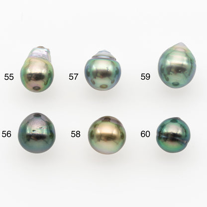 8-9mm Tahitian Pearl, Loose Undrilled with High Luster and Minor Blemishes for Jewelry Making, SKU # 3032TH