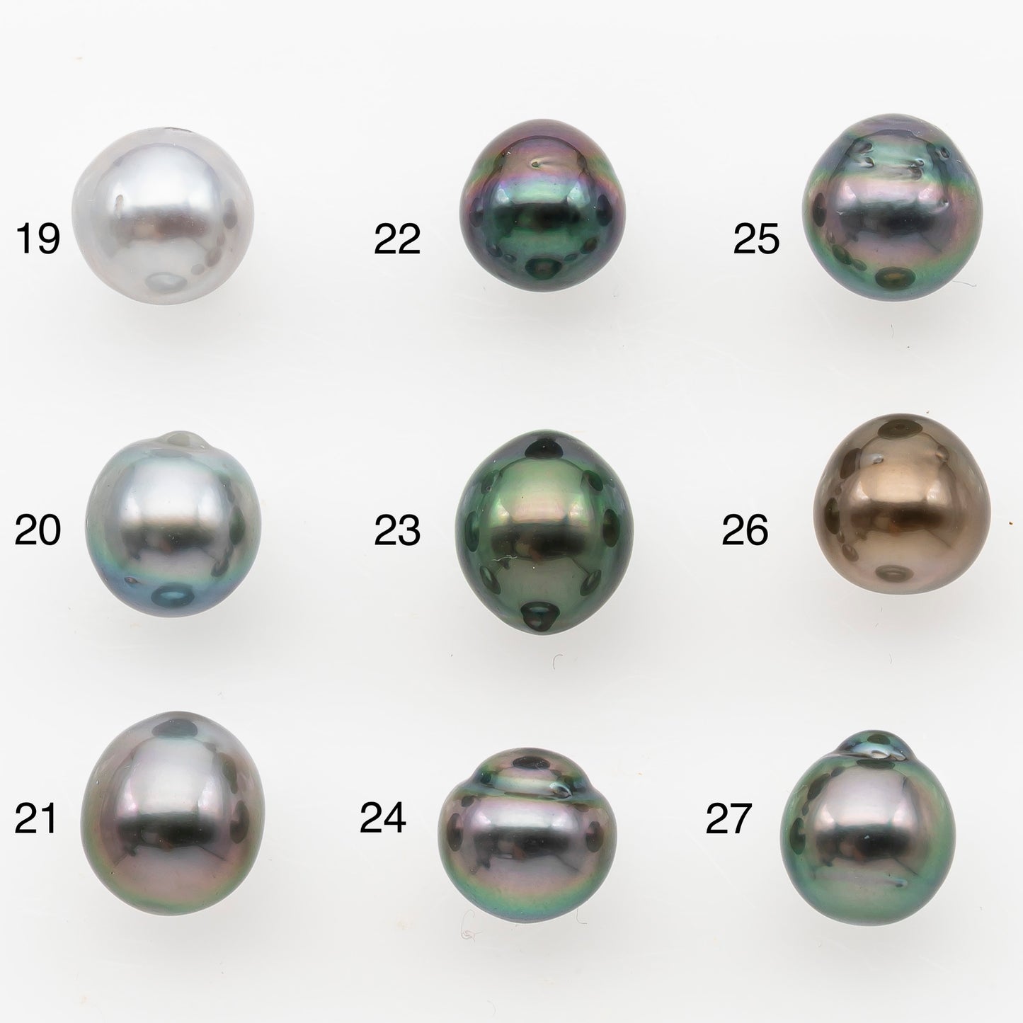 8-9mm Tahitian Pearl, Loose Undrilled with High Luster and Minor Blemishes for Jewelry Making, SKU # 3033TH