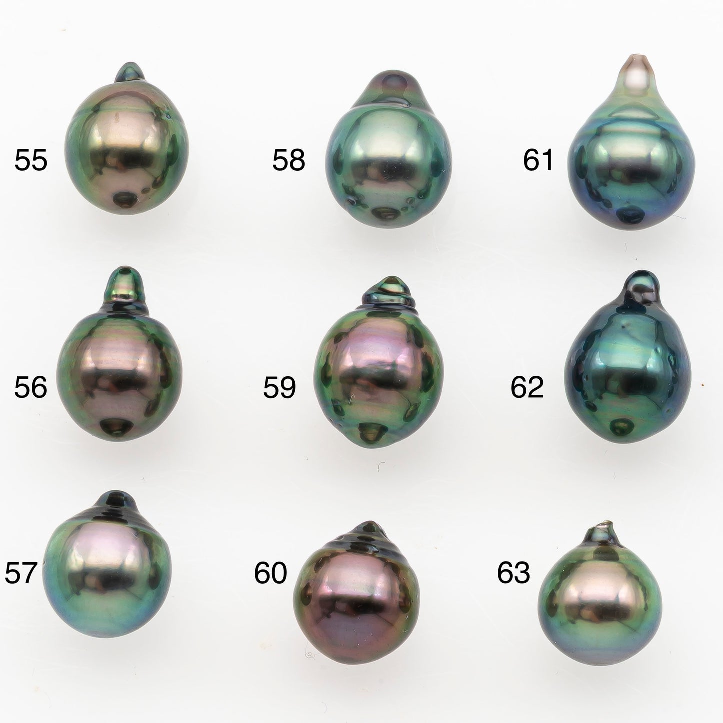 8-9mm Tahitian Pearl, Loose Undrilled with High Luster and Minor Blemishes for Jewelry Making, SKU # 3033TH