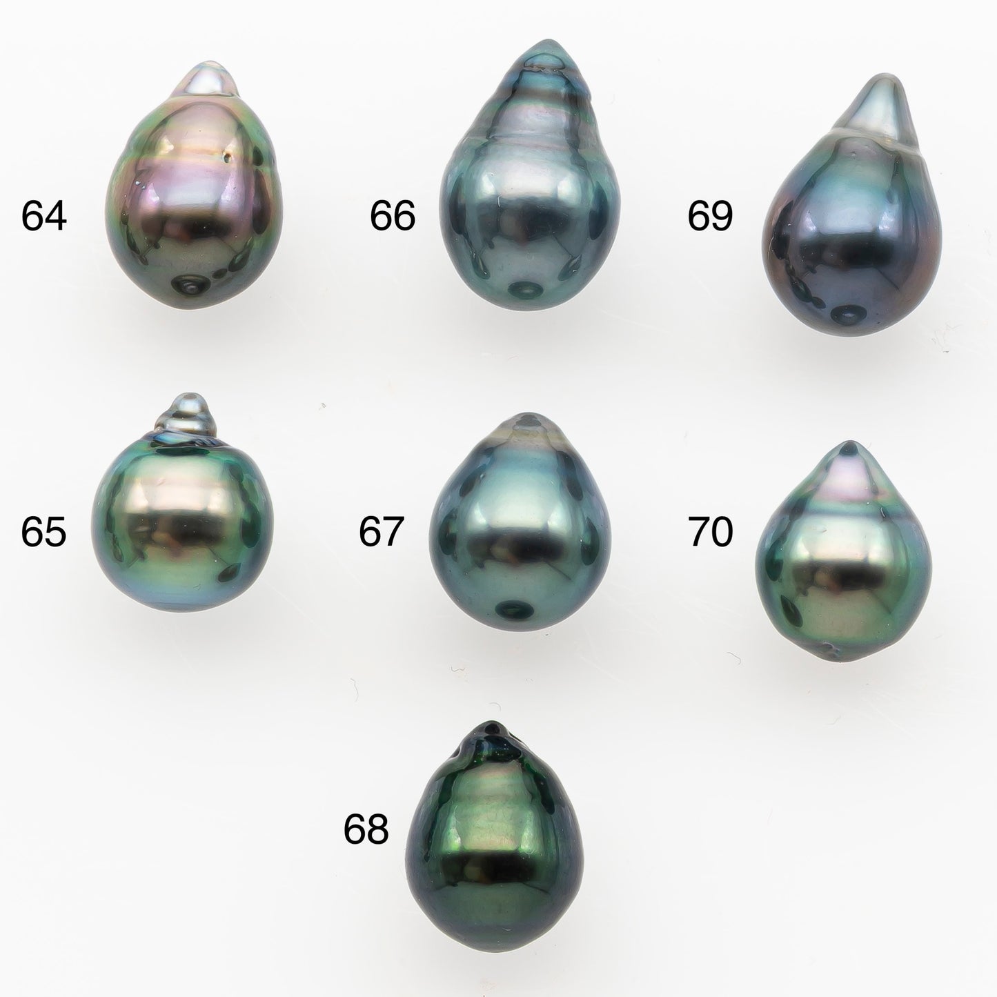 8-9mm Tahitian Pearl, Loose Undrilled with High Luster and Minor Blemishes for Jewelry Making, SKU # 3033TH
