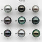 10-11mm Colorful Tahitian Pearl Single Piece Round in Natural Color and High Luster with Minor Blemishes, Loose Undrilled, SKU # 2146TH