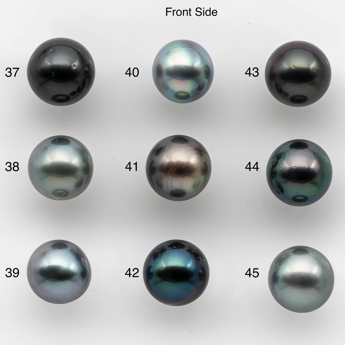 10-11mm Colorful Tahitian Pearl Single Piece Round in Natural Color and High Luster with Minor Blemishes, Loose Undrilled, SKU # 2146TH