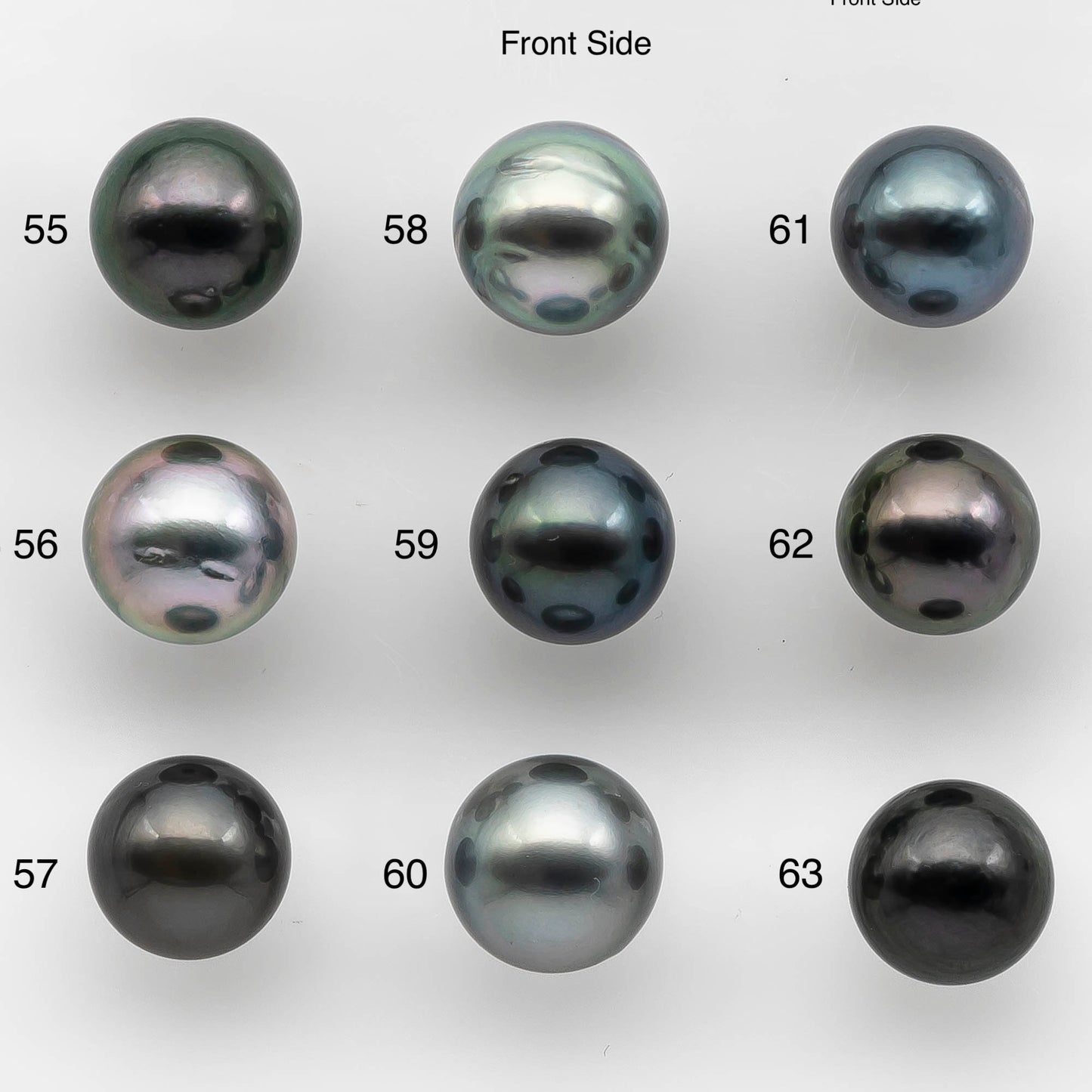 10-11mm Colorful Tahitian Pearl Single Piece Round in Natural Color and High Luster with Minor Blemishes, Loose Undrilled, SKU # 2146TH