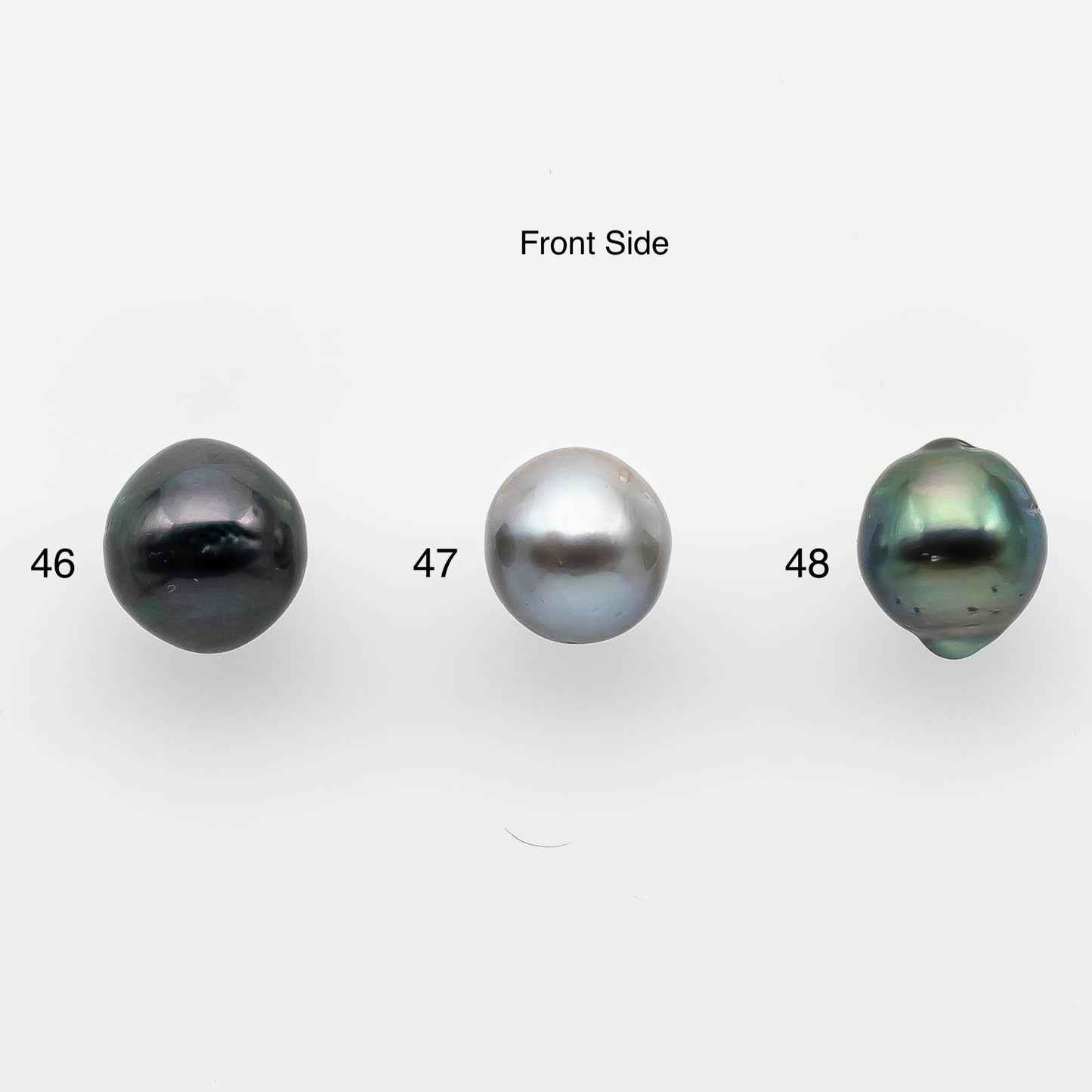 10-11mm Tahitian Pearl Undrilled Loose Single Piece in High Luster and Natural Color with Blemishes, SKU # 2148TH