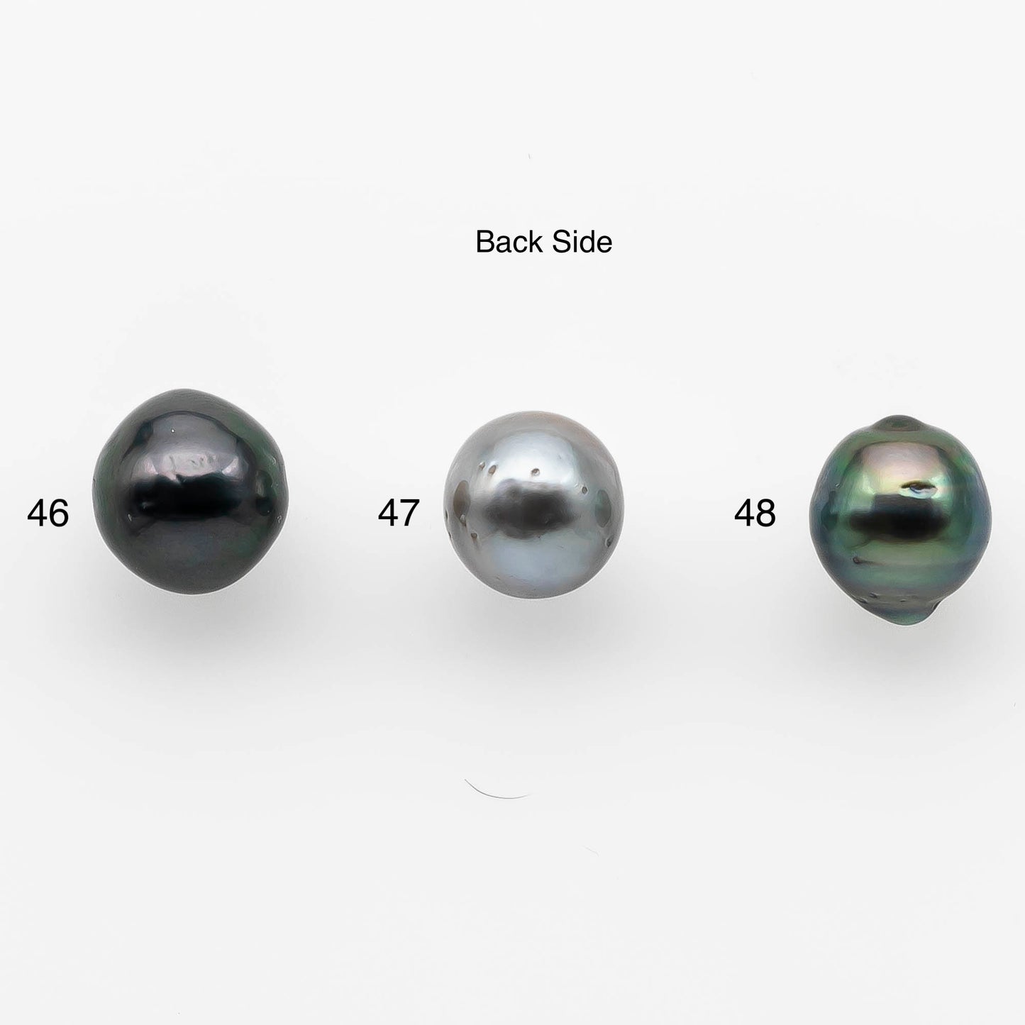 10-11mm Tahitian Pearl Undrilled Loose Single Piece in High Luster and Natural Color with Blemishes, SKU # 2148TH