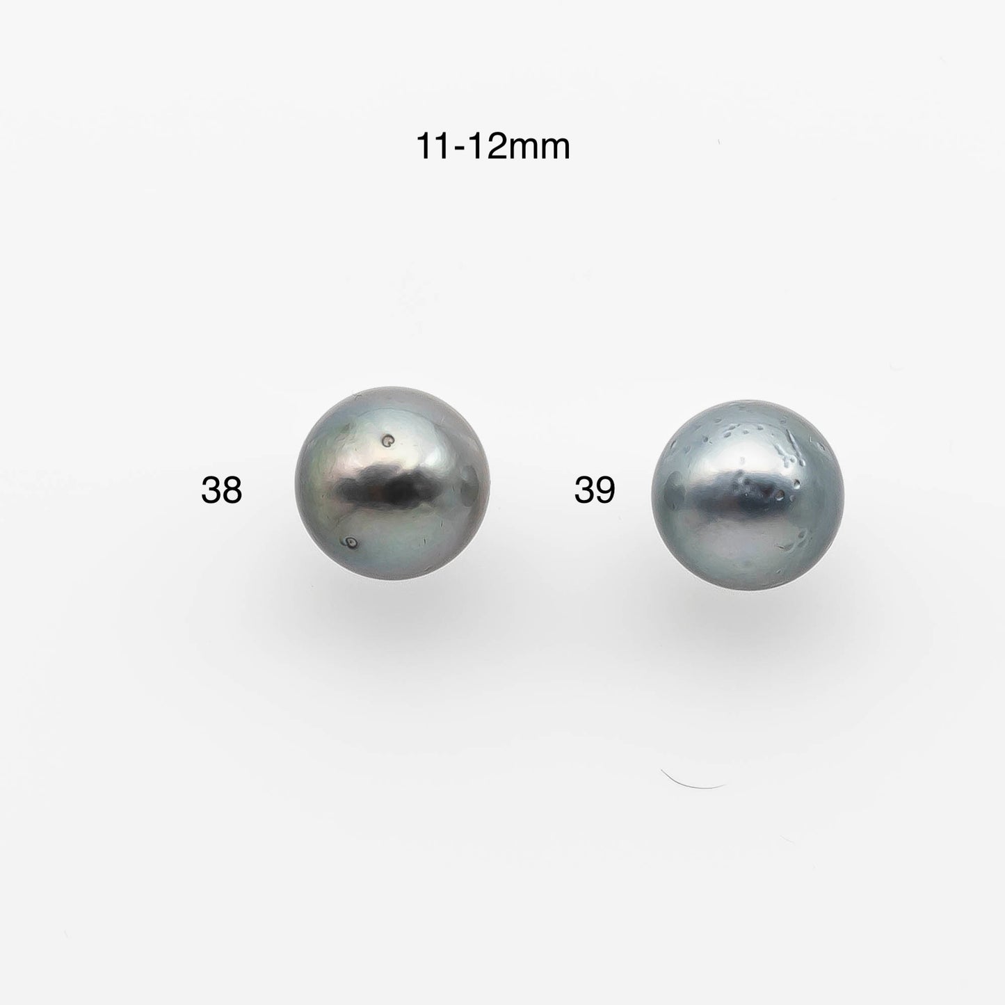 9-14mm Tahitian Pearl Round with High Luster and Natural Color with Blemishes, Loose Single Piece Undrilled, SKU # 2149TH