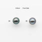 8-10mm Tahitian Pearl Round with High Luster and Natural Color with Minor Blemishes, Loose Single Piece Undrilled, SKU # 2150TH