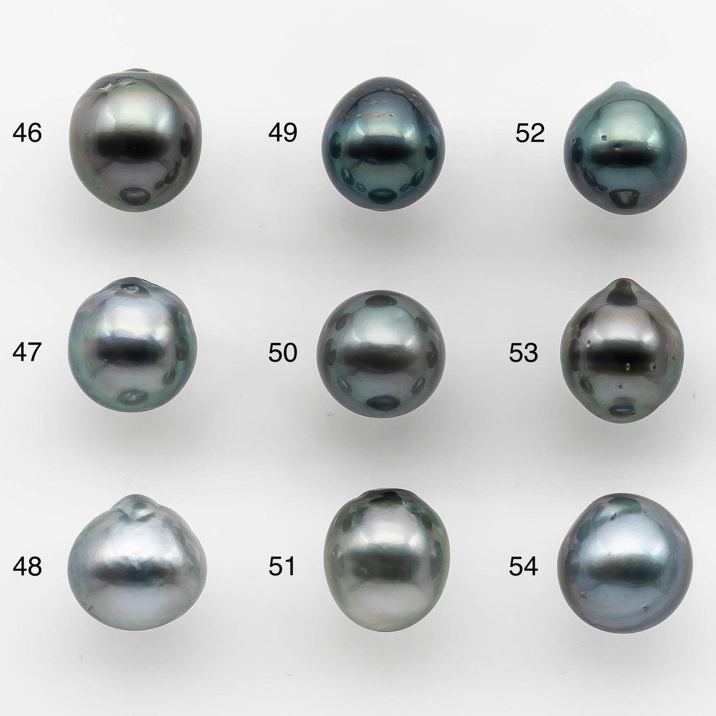 10-11mm Tahitian Pearl Drop with High Luster and Natural Color with Minor Blemishes, Loose Single Piece Undrilled, SKU # 2155TH