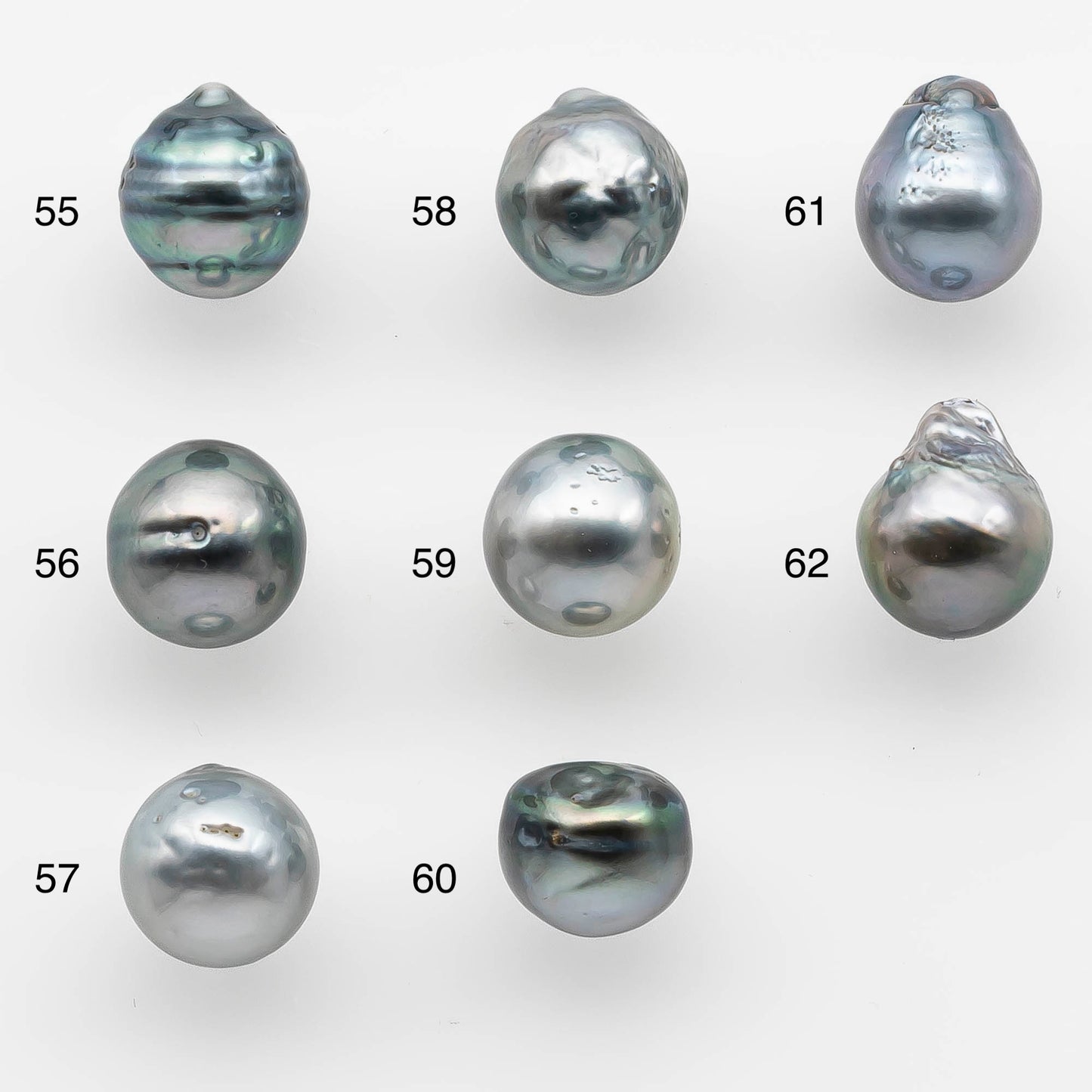 10-11mm Tahitian Pearl Drop Undrilled Loose Single Piece in High Luster and Natural Color with Minor Blemishes, SKU #2156TH