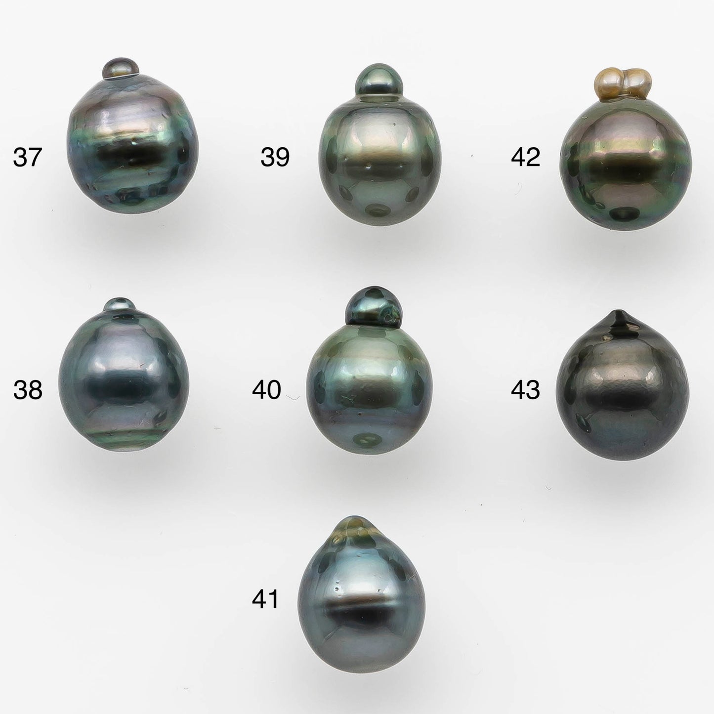 10-11mm Tahitian Pearl Drop with High Luster and Natural Color with Minor Blemishes, Loose Single Piece Undrilled, SKU # 2161TH