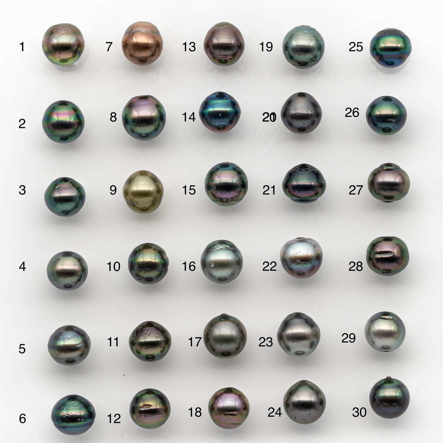 10-11mm Colorful Tahitian Pearl Single Piece Drop in Natural Color and High Luster with Minor Blemishes, Loose Undrilled, SKU # 2174TH