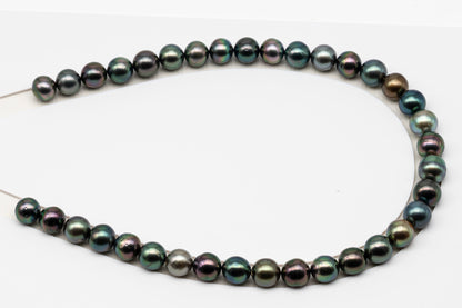 11-12mm Tahitian Pearls, 16” Full Strand, Undrilled (No Hole), Natural Color, High Luster, SKU # 3056TH