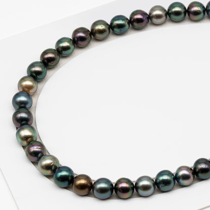 11-12mm Tahitian Pearls, 16” Full Strand, Undrilled (No Hole), Natural Color, High Luster, SKU # 3056TH