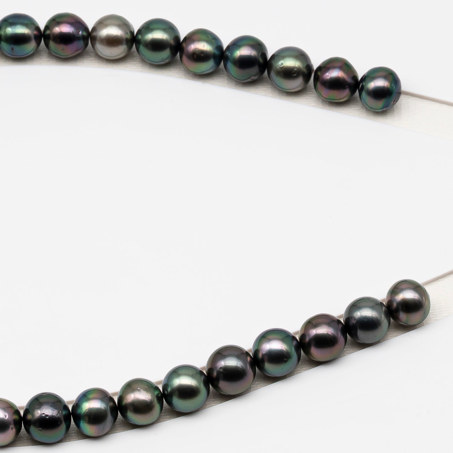 11-12mm Tahitian Pearls, 16” Full Strand, Undrilled (No Hole), Natural Color, High Luster, SKU # 3056TH