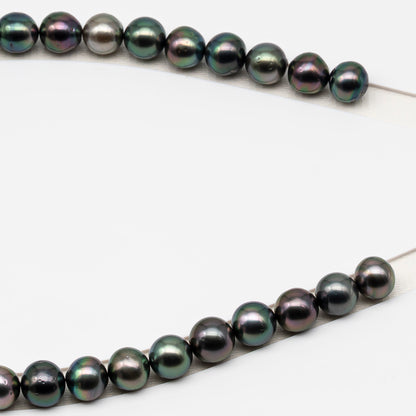 11-12mm Tahitian Pearls, 16” Full Strand, Undrilled (No Hole), Natural Color, High Luster, SKU # 3056TH