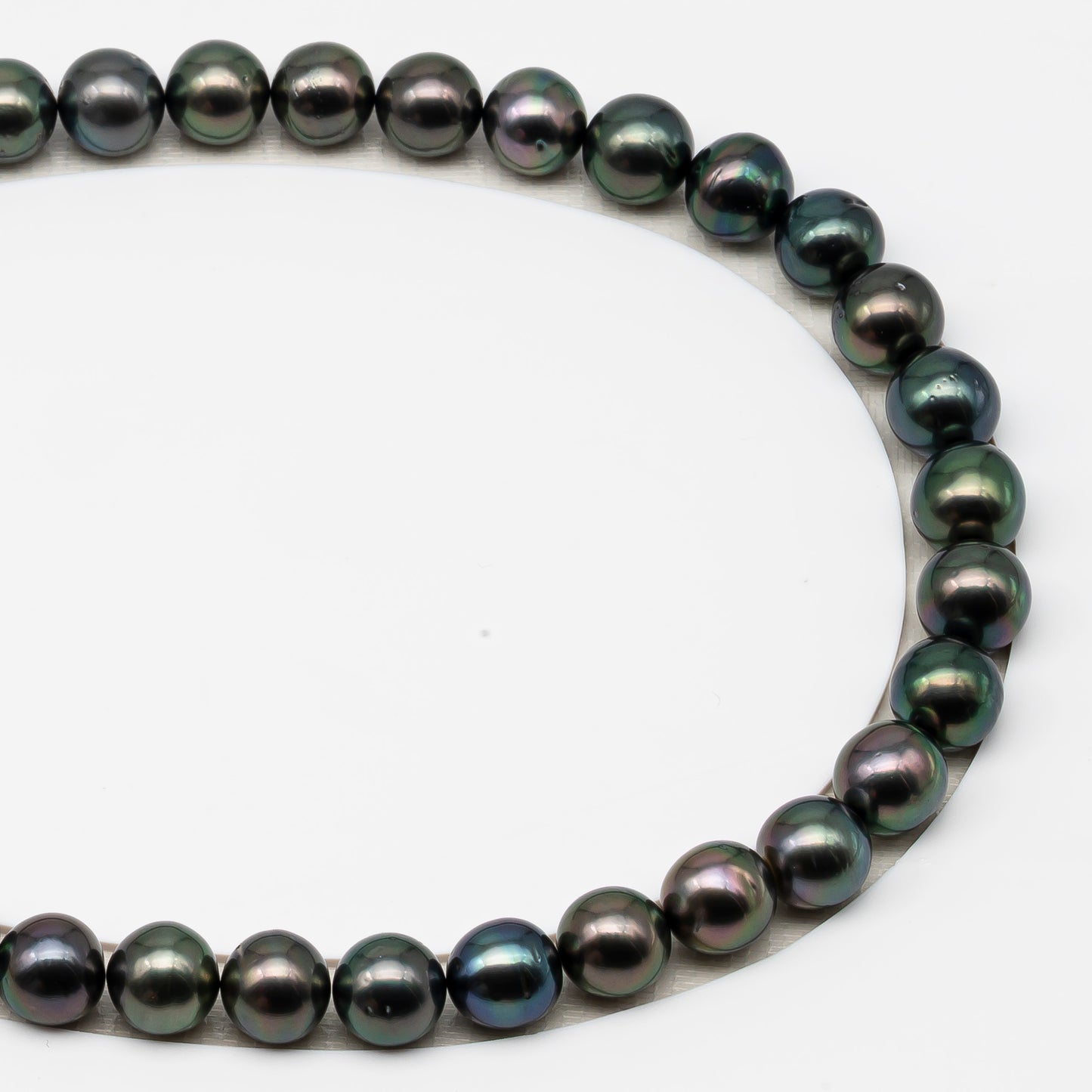 11-12mm Tahitian Pearls, 16” Full Strand, Undrilled (No Hole), Natural Color, High Luster, SKU # 3057TH