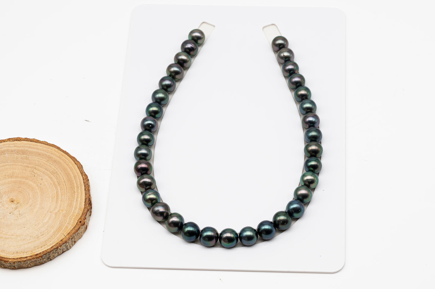 12-13mm Tahitian Pearls, 16” Full Strand, Undrilled (No Hole), Natural Color, High Luster, SKU # 3059TH