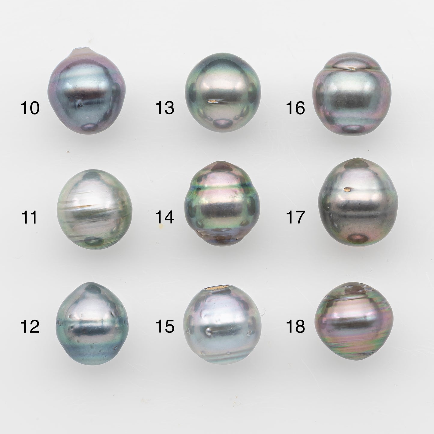 11-12mm Tahitian Pearl, Loose Undrilled with High Luster and Blemishes for Jewelry Making, SKU # 2922TH