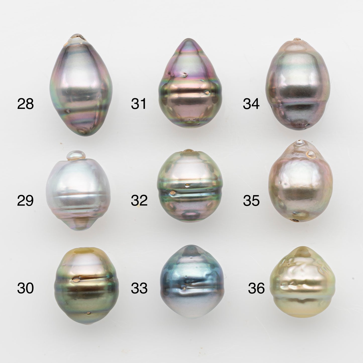 11-12mm Tahitian Pearl, Loose Undrilled with High Luster and Blemishes for Jewelry Making, SKU # 2922TH