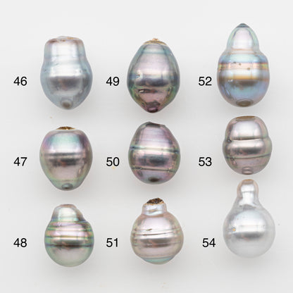 11-12mm Tahitian Pearl, Loose Undrilled with High Luster and Blemishes for Jewelry Making, SKU # 2922TH