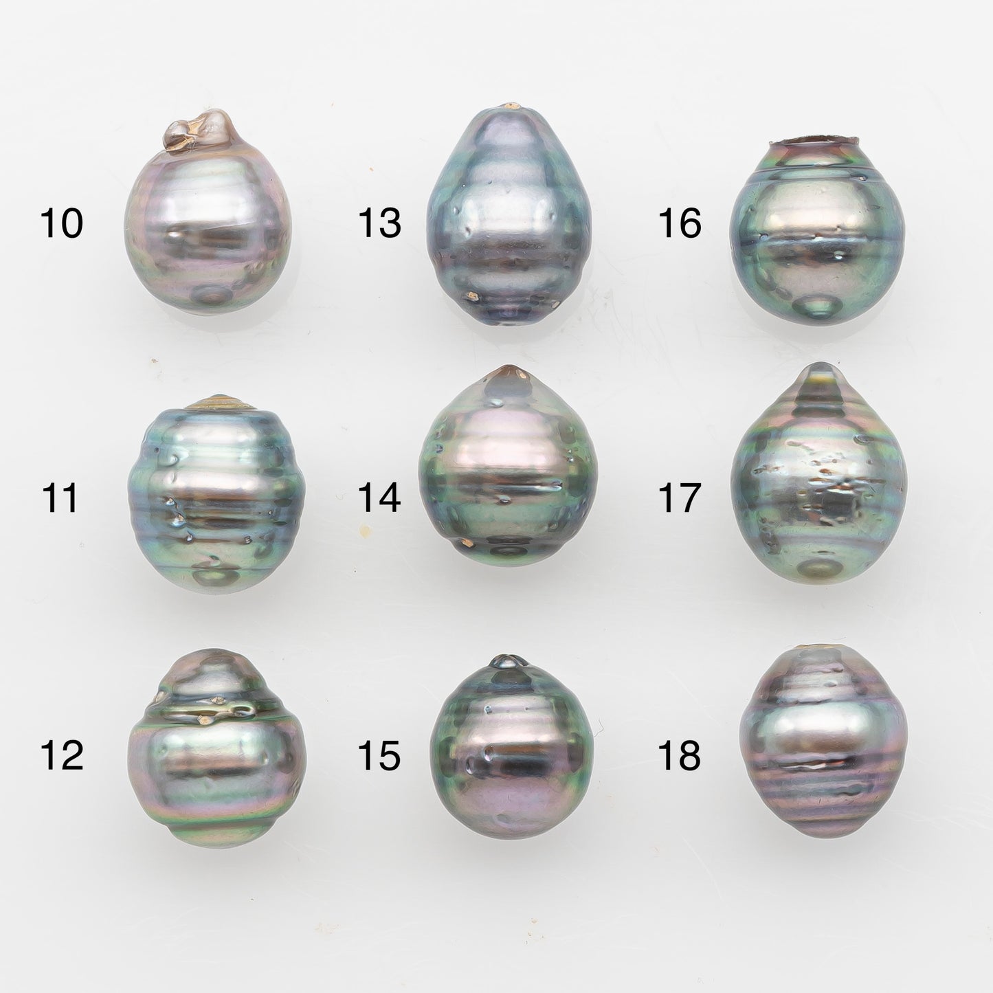 11-12mm Tahitian Pearl, Loose Undrilled with High Luster and Blemishes for Jewelry Making, SKU # 2923TH