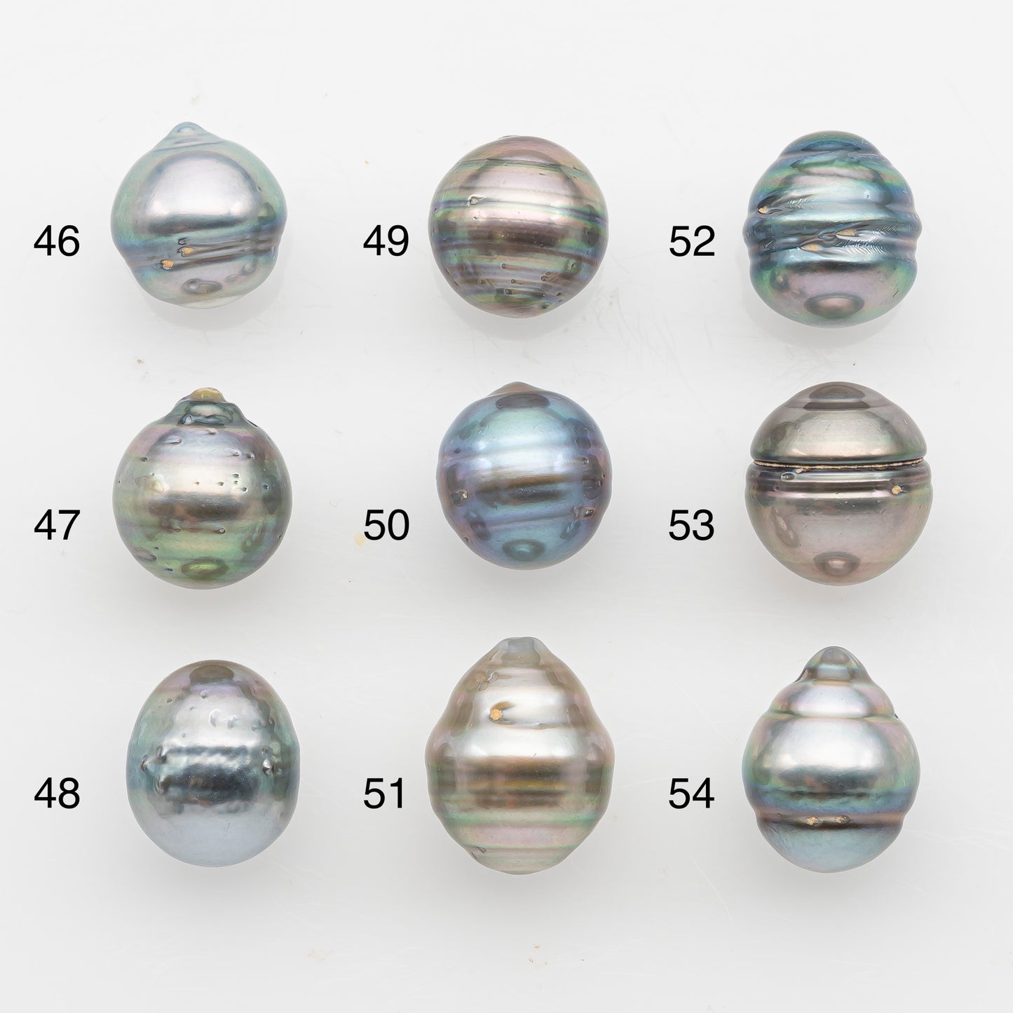 11-12mm Tahitian Pearl, Loose Undrilled with High Luster and Blemishes for Jewelry Making, SKU # 2923TH
