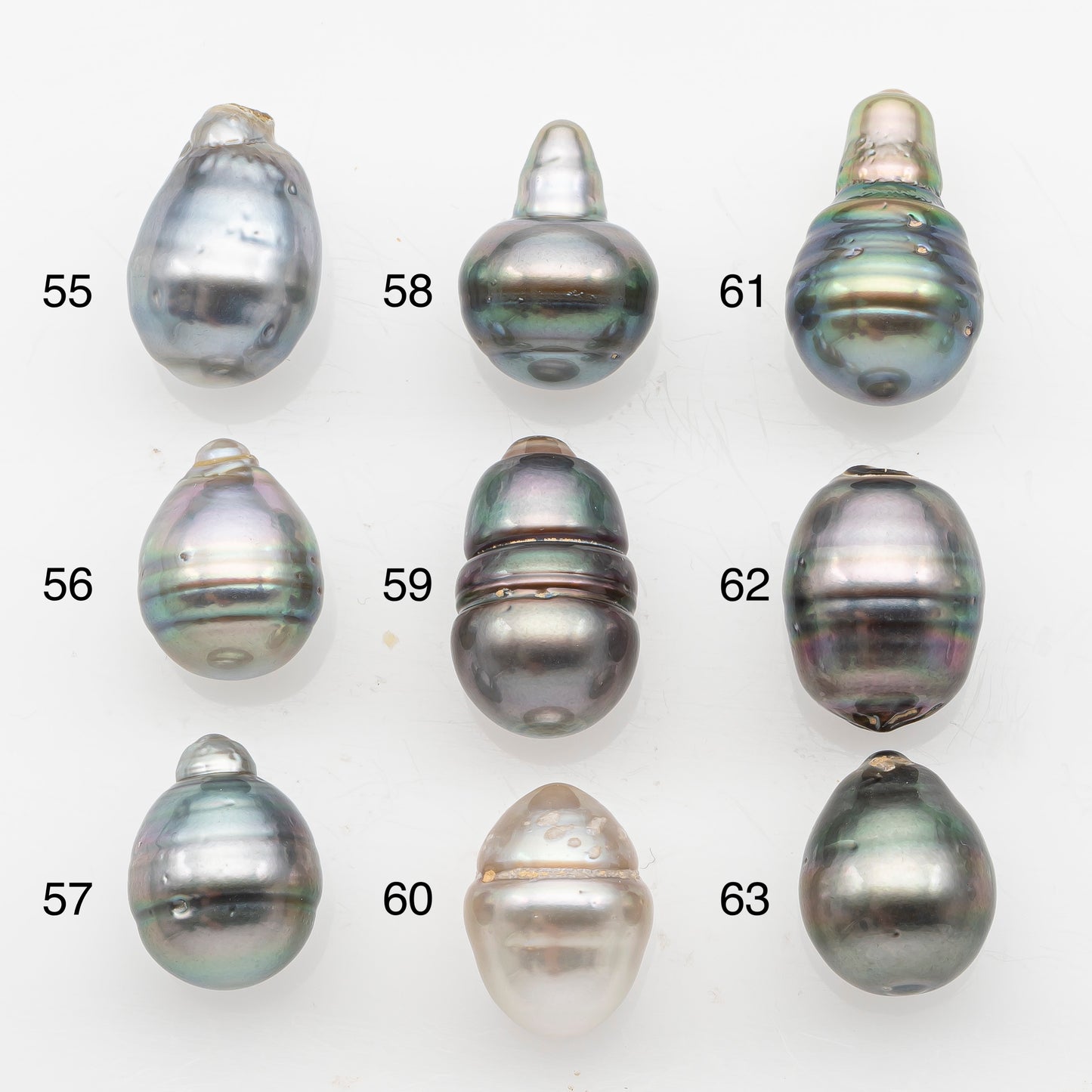 11-12mm Tahitian Pearl, Loose Undrilled with High Luster and Blemishes for Jewelry Making, SKU # 2923TH