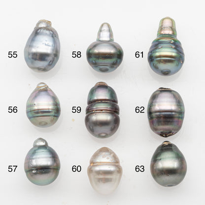 11-12mm Tahitian Pearl, Loose Undrilled with High Luster and Blemishes for Jewelry Making, SKU # 2923TH