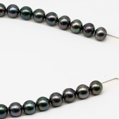 12-13mm Tahitian Pearls, 16” Full Strand, Undrilled (No Hole), Natural Color, High Luster, SKU # 3059TH
