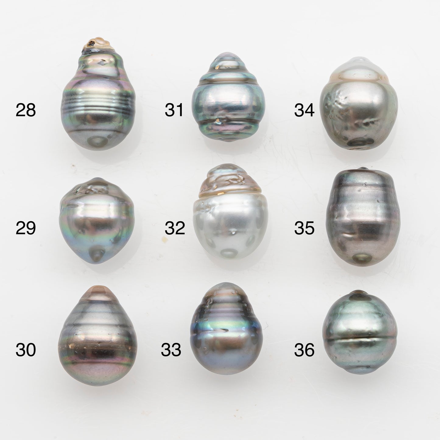 11-12mm Tahitian Pearl, Loose Undrilled with High Luster and Blemishes for Jewelry Making, SKU # 2924TH