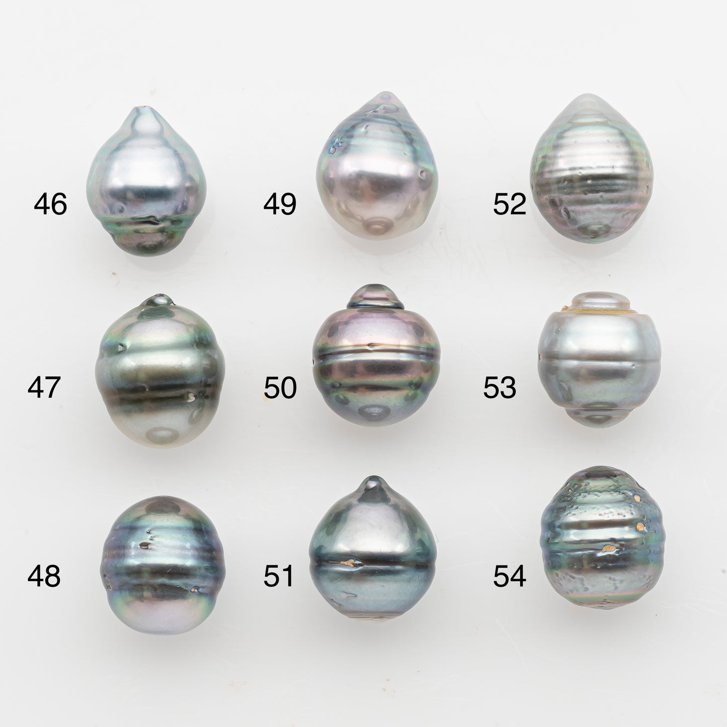 11-12mm Tahitian Pearl, Loose Undrilled with High Luster and Blemishes for Jewelry Making, SKU # 2924TH