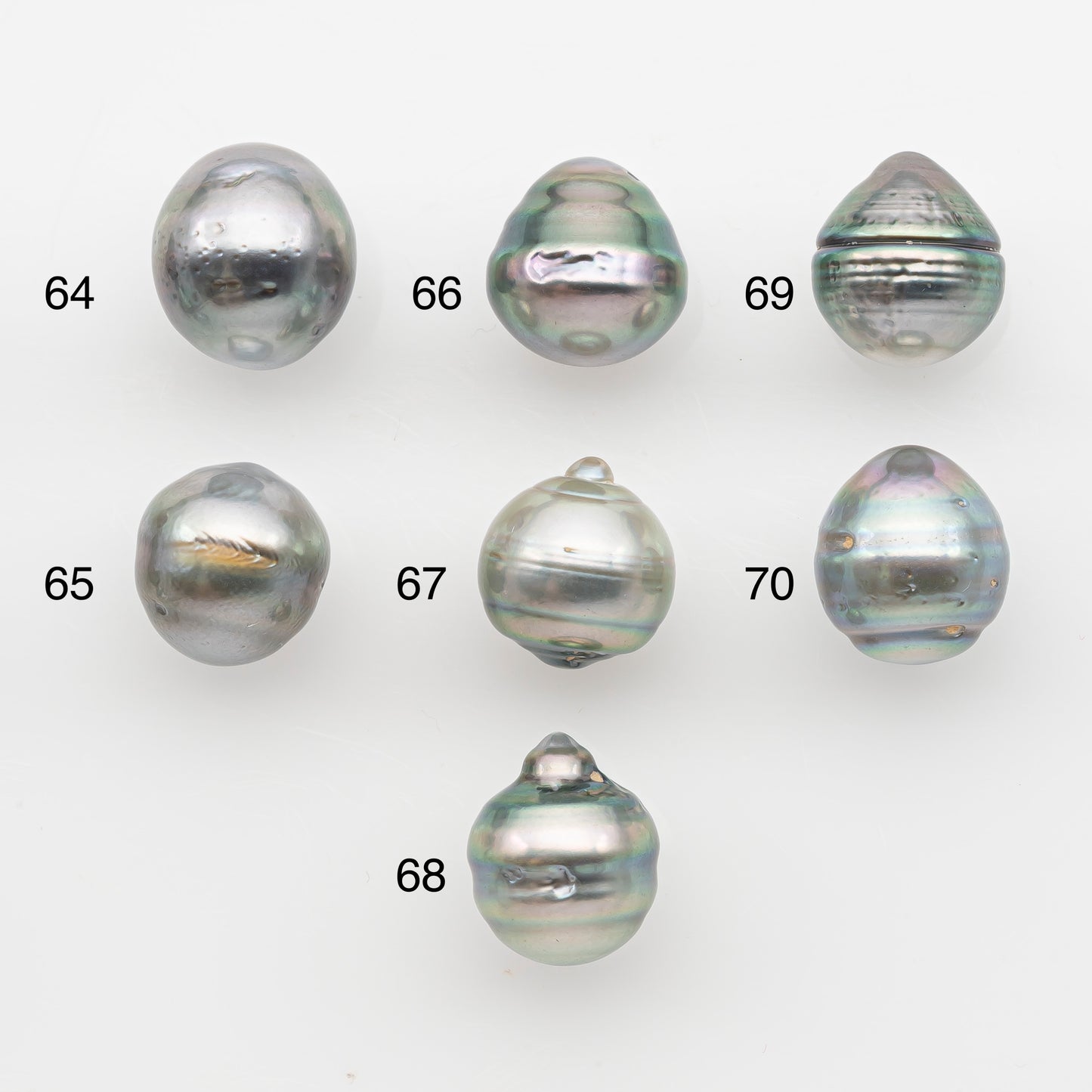 11-12mm Tahitian Pearl, Loose Undrilled with High Luster and Blemishes for Jewelry Making, SKU # 2924TH
