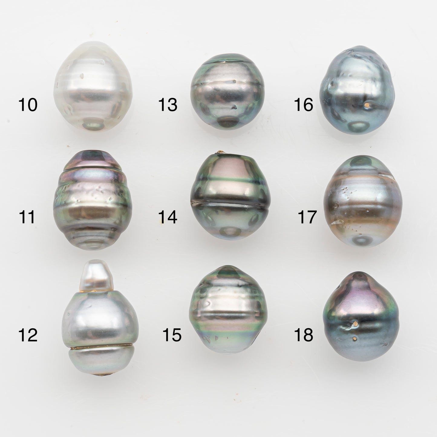 11-12mm Tahitian Pearl, Loose Undrilled with High Luster and Blemishes for Jewelry Making, SKU # 2925TH